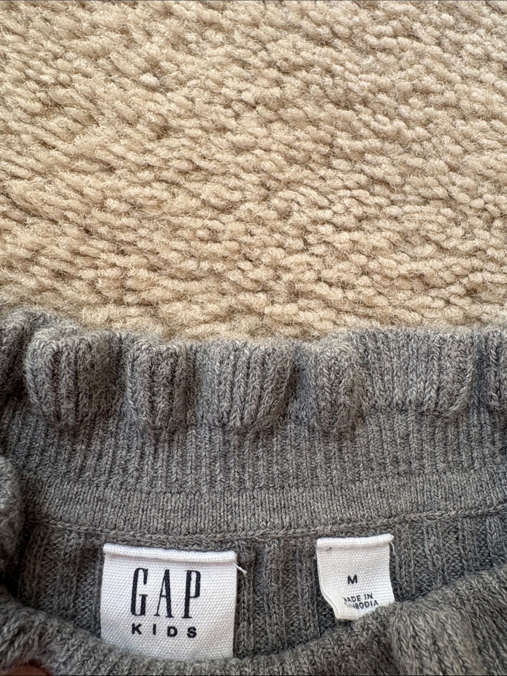 GAP Gray Ribbed Ruffle-Neck Sweater - Picture 2 of 2